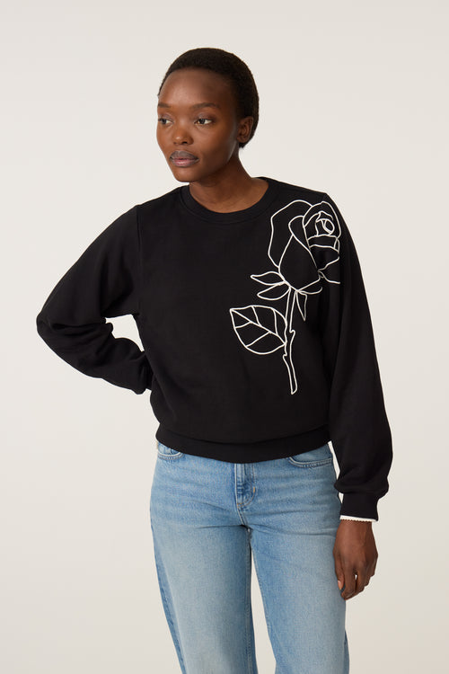 Hazel SS Sweater | Black