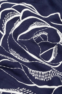 Luna Flower Sweater | Maritime Blue