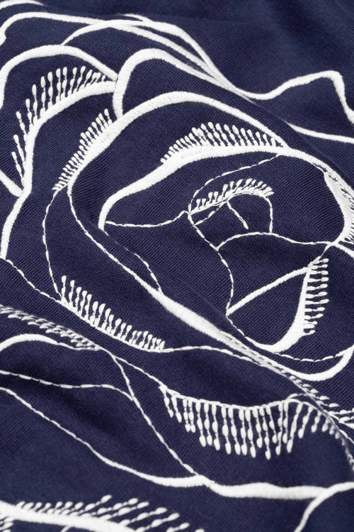 Luna Flower Sweater | Maritime Blue