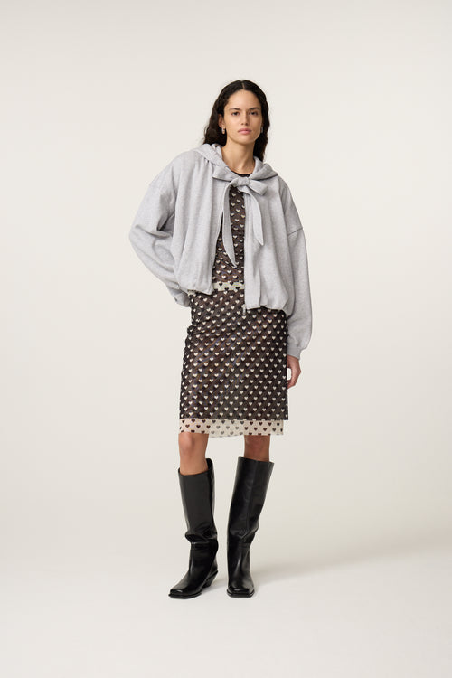 Bubble Hoodie | Grey Melange