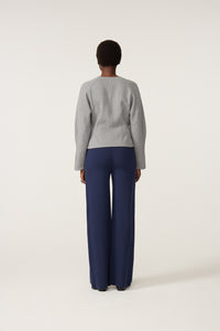 Dhelia Rose Sweater | Dark Grey Melange