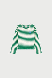 Celina Top | Cosy White/Green