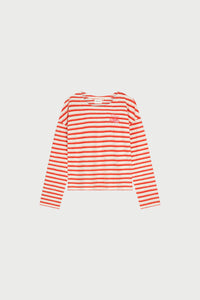 Celina Top | Cosy White/Tangerine Tango