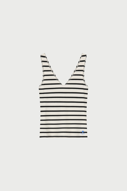 Lena Top | Black/Cosy White