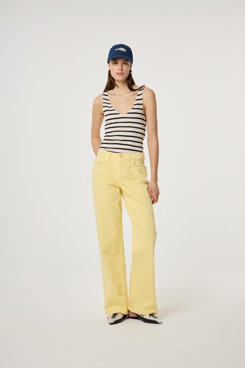 Lena Top | Black/Cosy White