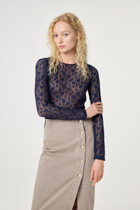 Lacey Top | Maritime Blue