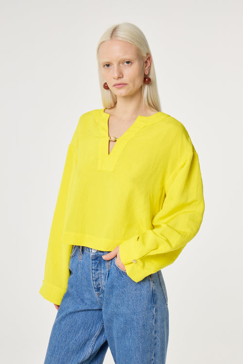Nana Top | Vivid Yellow