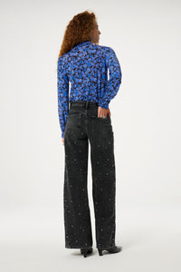 Billy Top | Black/Bright Blue