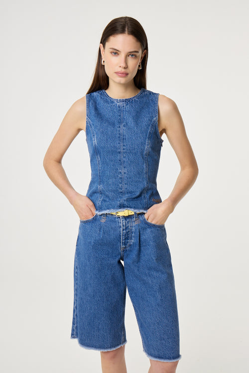 Jojo Top | Faded Light Blue