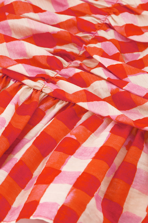 Carletta Top | Tangerine Tango/Cosy White