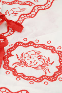 Serviette Blouse | Cosy White/Tangerine Tango