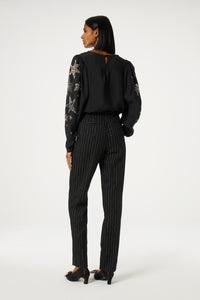 Raja Beaded Top | Black