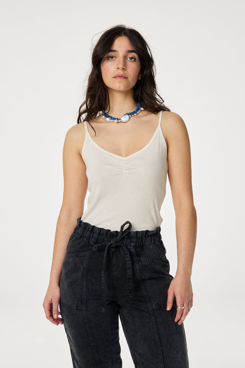 Jade Singlet | Cosy White