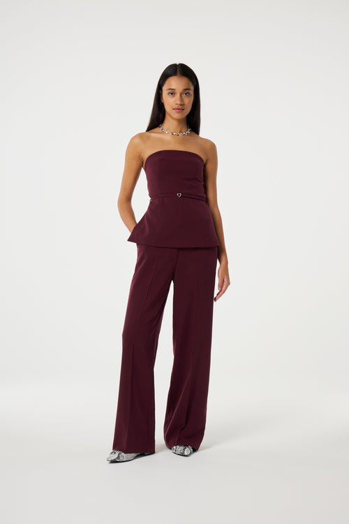 Timie Top | Deep Burgundy