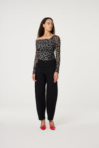 Bjorn Top | Black/White