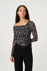 Bjorn Top | Black/White