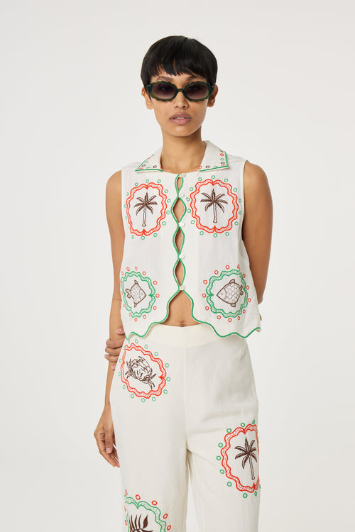 Valeria Top | Cosy White