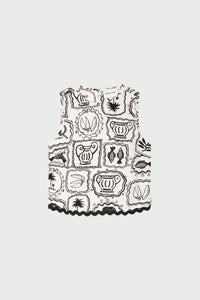 Porto Top | Cosy White/Black