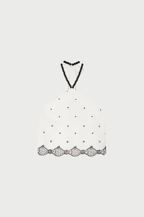 Tyler Top | Cosy White/Black