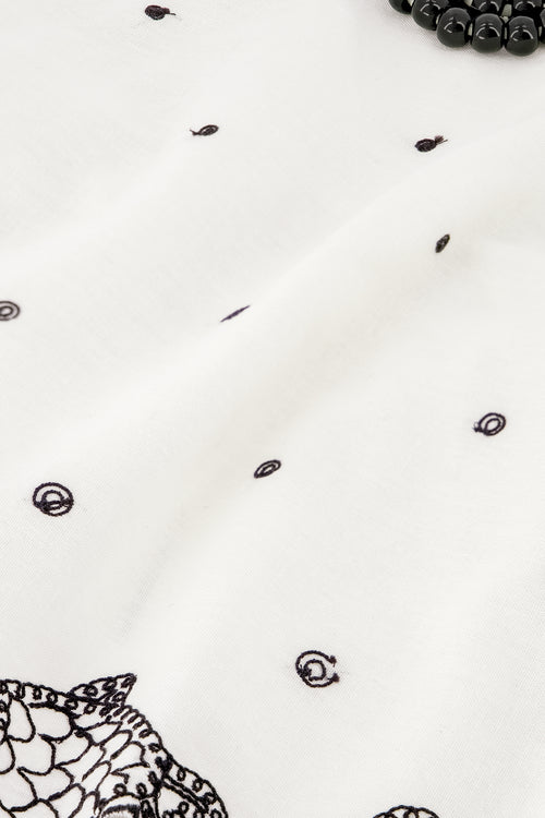 Tyler Top | Cosy White/Black
