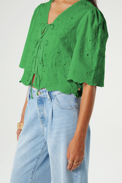 Sterre SS Top | Green Apple