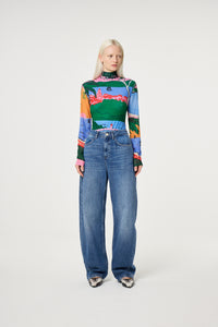 Jane Top | Marina Blue/Evergreen