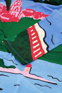 Jane Top | Marina Blue/Evergreen