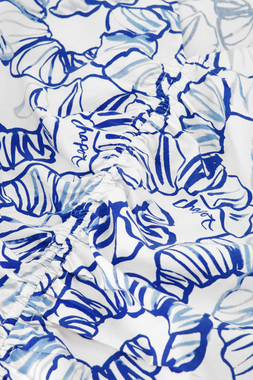 Madeleine Top | Cosy White/Cobalt
