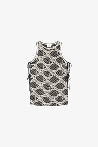 Luca Top | Cosy White/Black