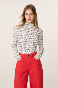 Jadyn Top | Cosy White/Black