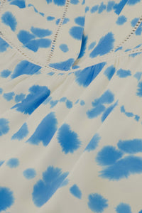 Kristy Top | Warm White/Blue Wave