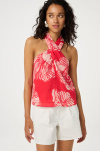Esra Top | Warm White/Tropical