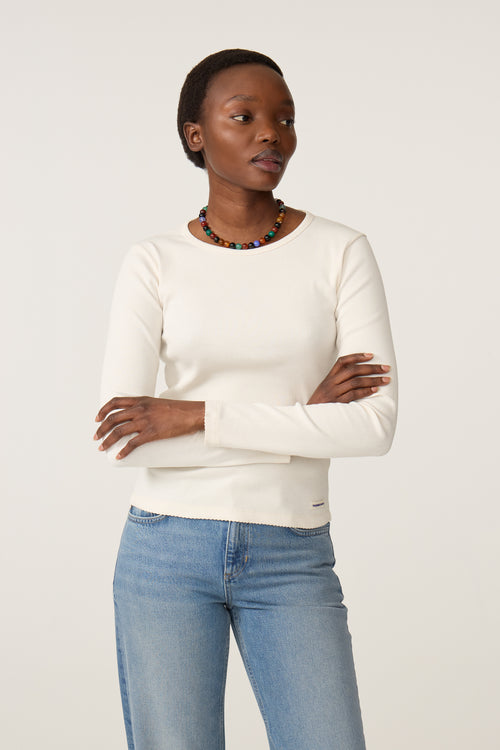 Tanja LS T-shirt | Cosy White