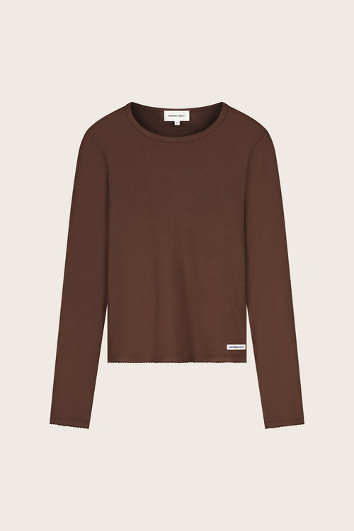 Tanja LS T-shirt | Chocolate Brown