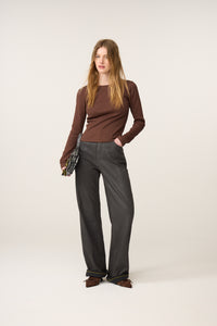 Tanja LS T-shirt | Chocolate Brown