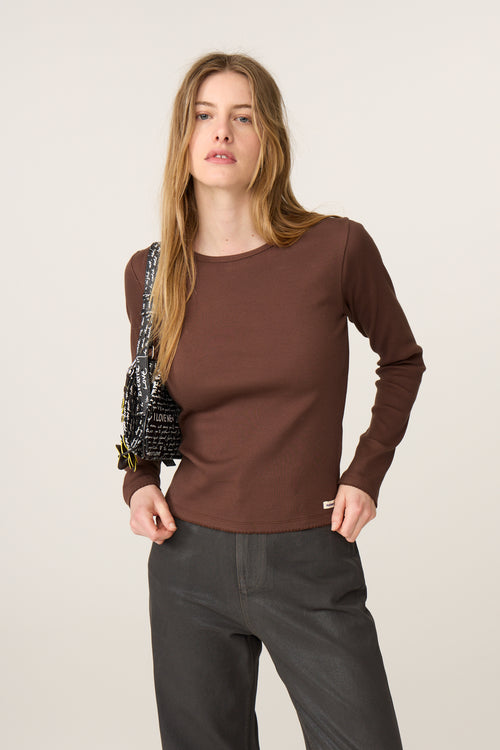 Tanja LS T-shirt | Chocolate Brown
