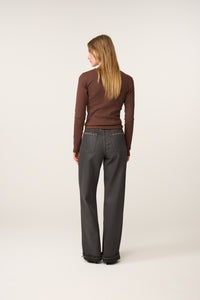 Tanja LS T-shirt | Chocolate Brown