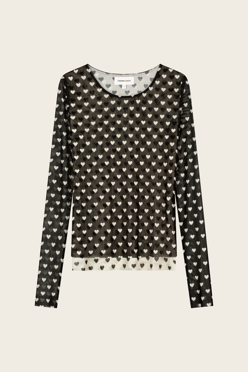 Junna Top | Cosy White/Black