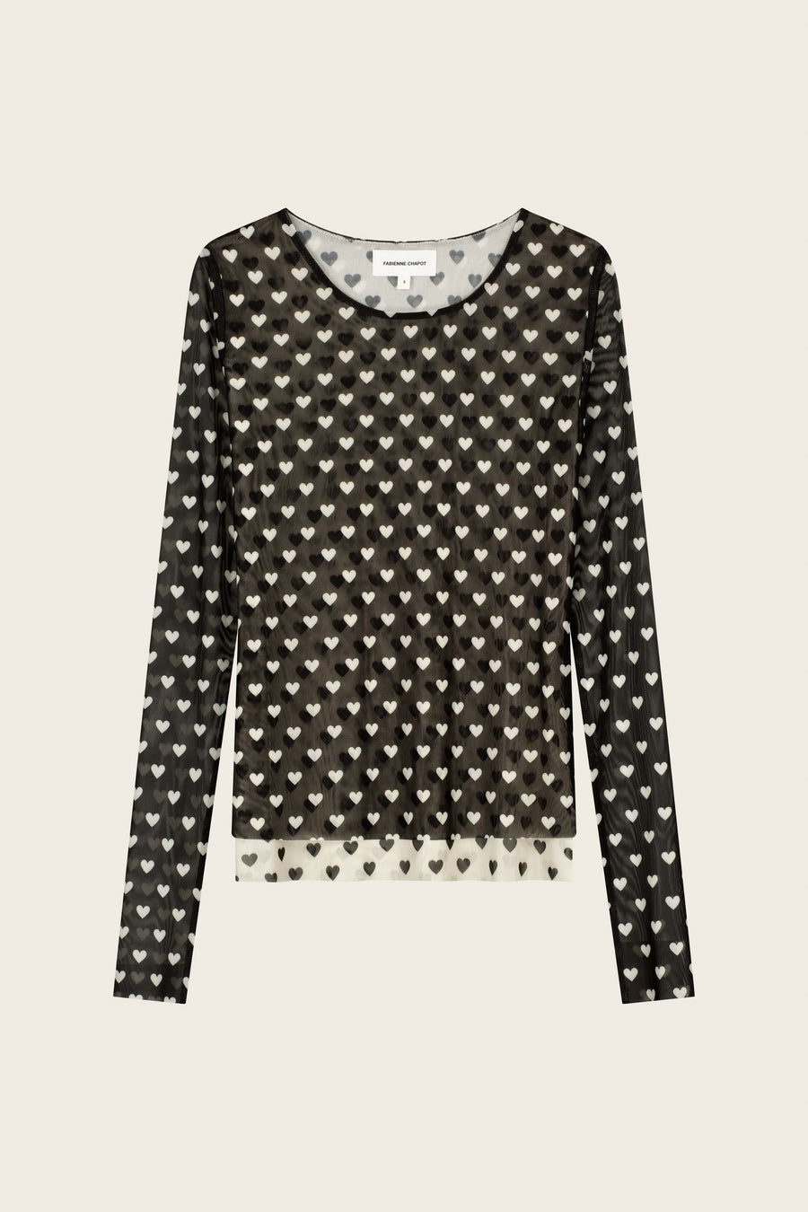 Junna Top | Cosy White/Black