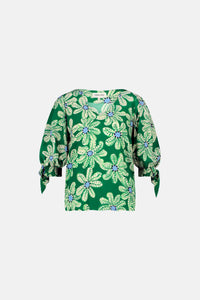 Nacha Top | Green Glow/Pool Blue