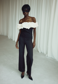 Poppie Top | Black/Cosy White