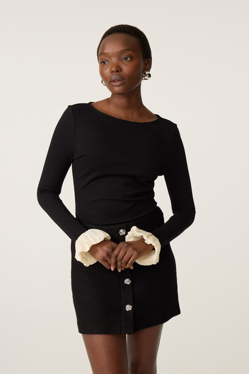 Pop Top | Black/Cosy White