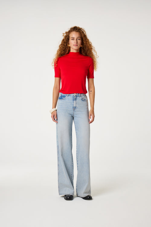 Jada Short Sleeve Top | Red Hot Chilli