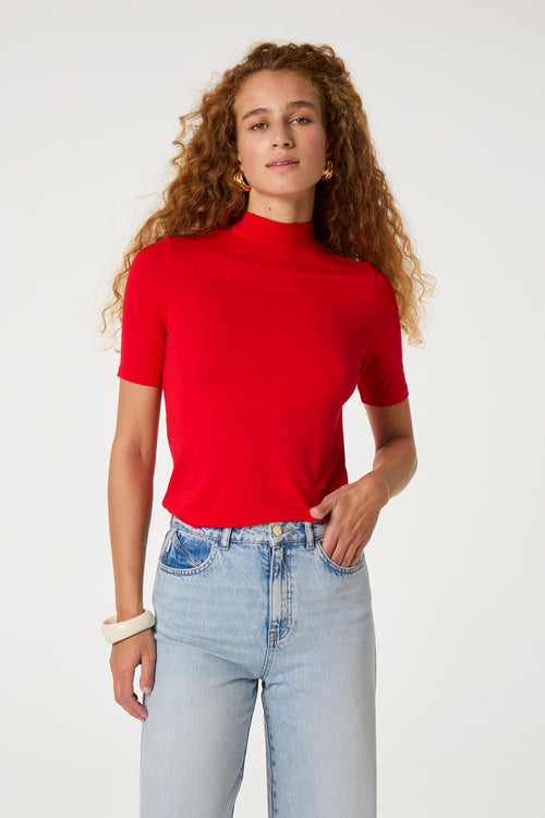 Jada Short Sleeve Top | Red Hot Chilli