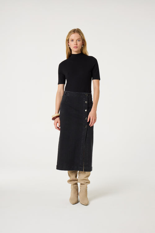 Jada Short Sleeve Top | Black