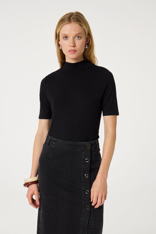 Jada Short Sleeve Top | Black