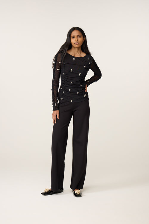 Kamea Top | Black/Cosy White