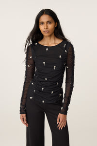 Kamea Top | Black/Cosy White