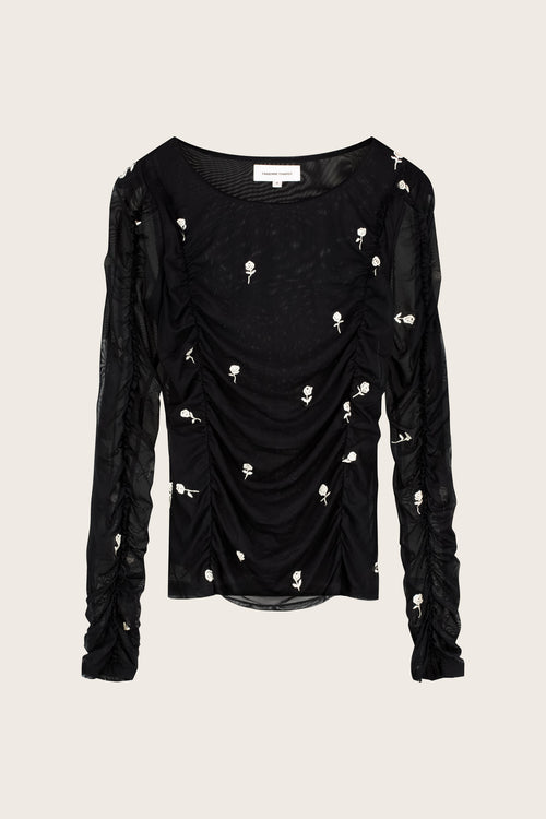 Kamea Top | Black/Cosy White