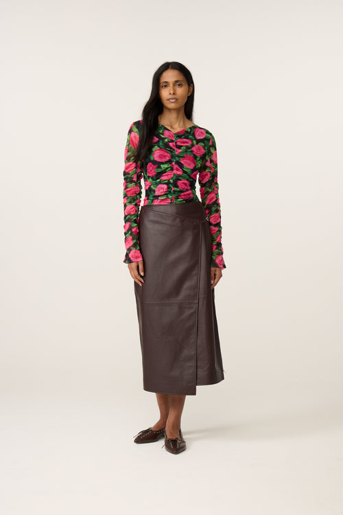 Karlis Top | Fab Fuchsia/Black